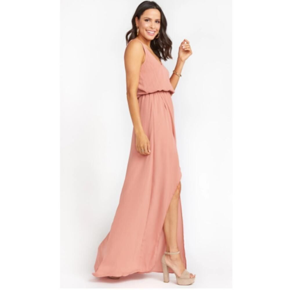 Show Me Your Mumu Rustic Mauve Crisp Kendall Maxi Dress Women's Size Small NWT